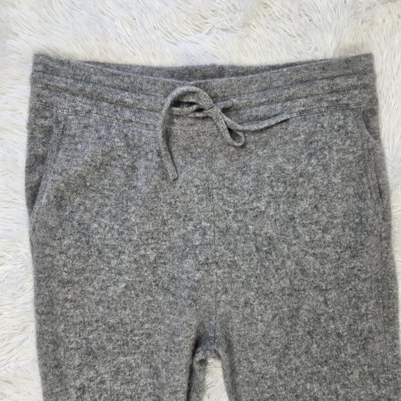 Van Winkle & Co Size Large Gray Joggers 100% Cashmere Drawstring Waist Cozy Soft - Picture 2 of 10